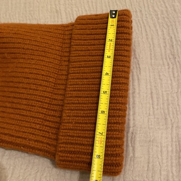 YVESS SALOMON WOOL CASHMERE Cozy Rust Knit Beanie main image 7